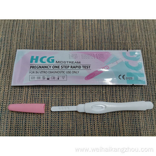 New Product HCG Pregnancy Test Midstream 3.0mm